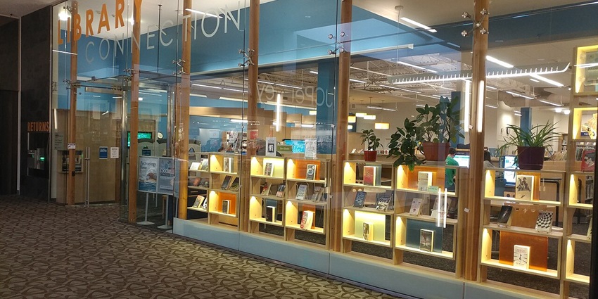 Snapshot from the inside of a beautiful Shopping Mall in the Mills At Jersey Gardens