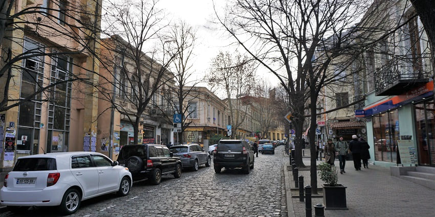 Charming area with cobbled streets and historic landmarks