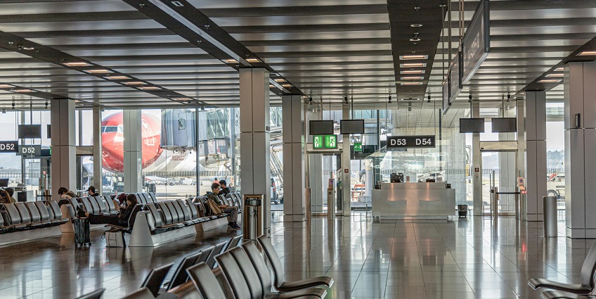 A glimpse of the terminal at the airport located near Fahud in Oman, primarily for oilfields.