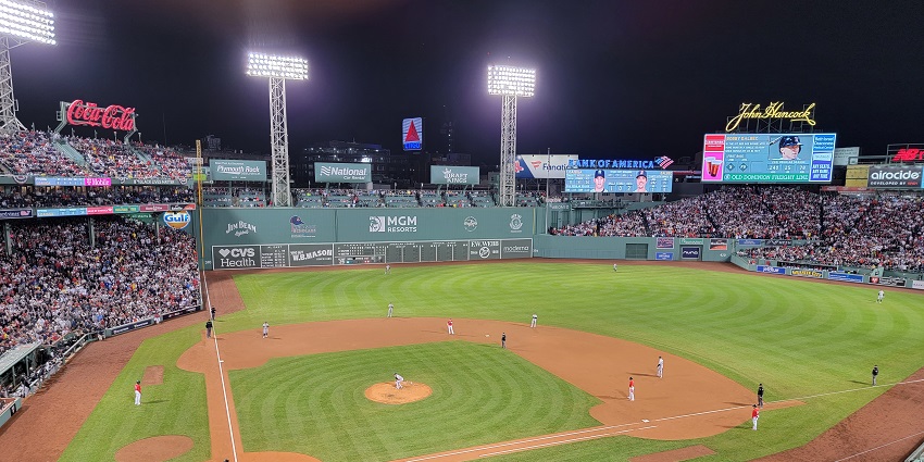 An image of Fenway Park, one of the best places to visit near the Museum of Fine Arts Boston