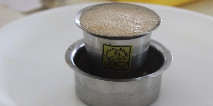 South Indian coffee is a brewed beloved beverage known for its strong flavour.