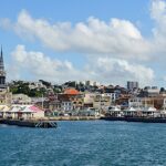 Snapshot of the harbour of thee Fort-de-France the capital city of Martinique’s