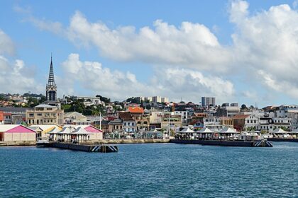 Snapshot of the harbour of thee Fort-de-France the capital city of Martinique’s