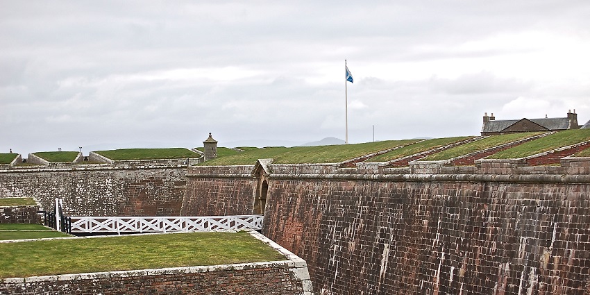 Fort George is a historic fort near Inverness, offering stunning views of the coastline.