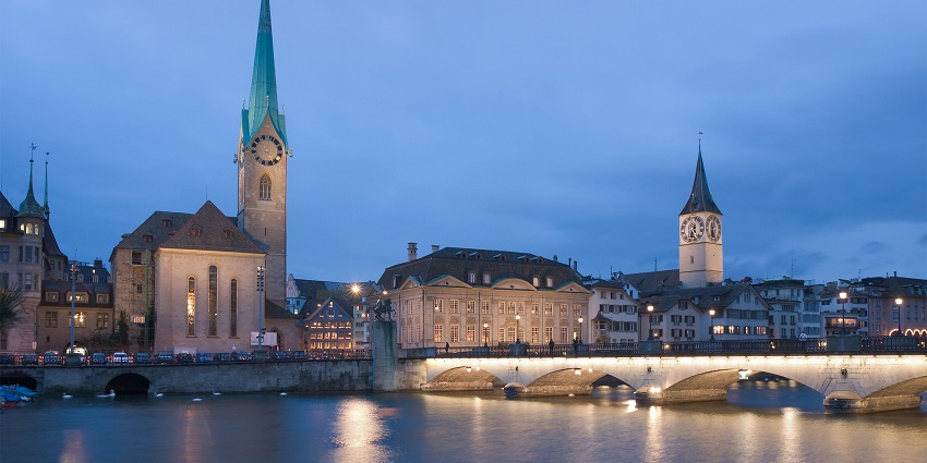 Admire Chagall’s stained-glass windows at Fraumünster Church, a Zurich gem.