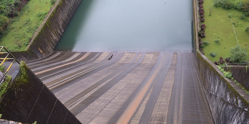 Beautiful image of the one of the largest dam in the state of India