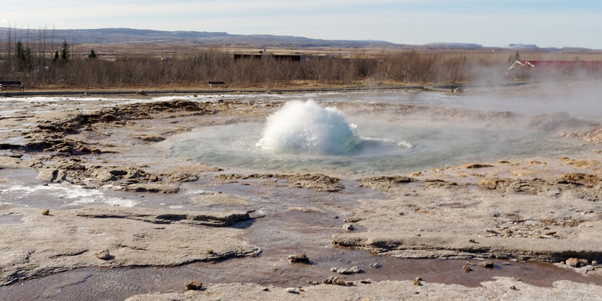 Image of Geysir Geothermal Field, a popular destination near Secret Lagoon Hot Spring.