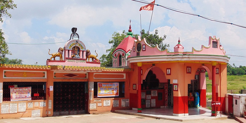 A view of the famous Ghaghar Burhi mandir, highly revered by people.