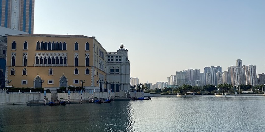 Going on a gondola ride at Venetian Macau is one of the best things to do in Macau.