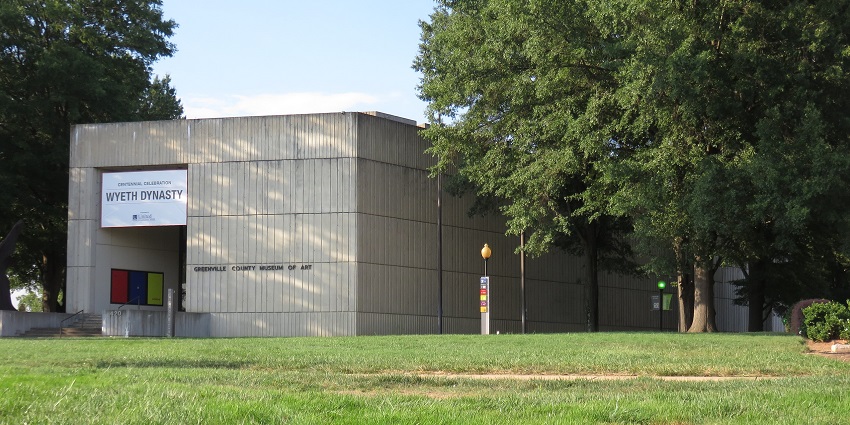 A picture of local and international art at Greenville Museum, Greenville.