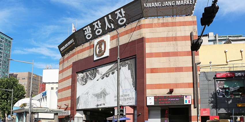 Vibrant market offering authentic Korean street food and traditional goods.
