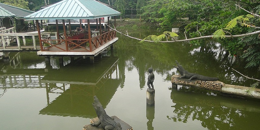 The beautiful scenery clicked off the Hans Cottage Botel Near Cape Coast in Ghana.