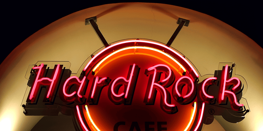 Iconic restaurant offering American dishes and live music, showing Kuwait nightlife.