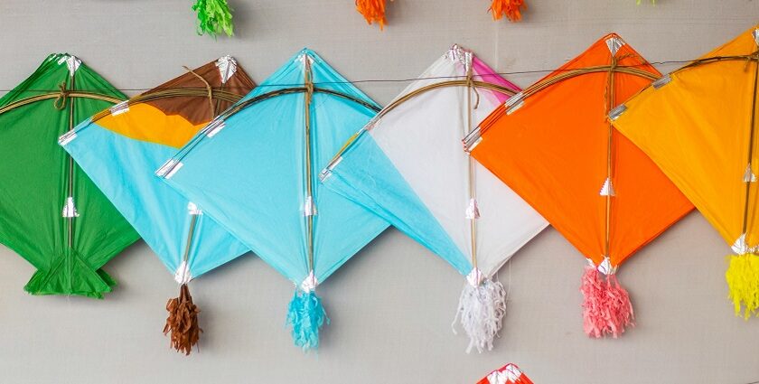 Kite Flying and the celebration during Makar Sankranti, the harvest festival of Bihar.