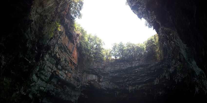 One of the best things to do in Greece is having amazing memories at the Melissani Cave.