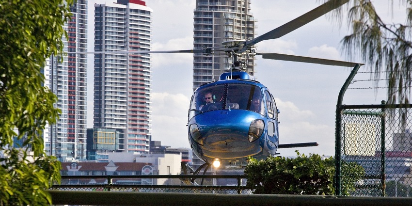 Helicopter ride over the Las Vegas Strip, offering the best Valentine's Day in Las Vegas.