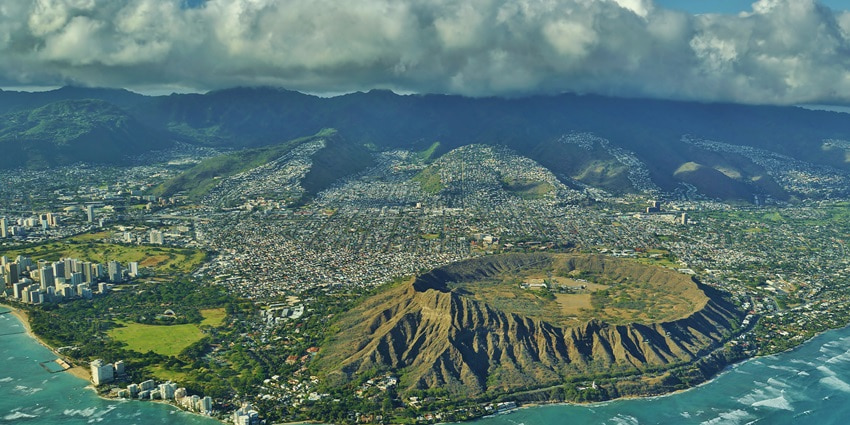 Hiking the Diamond Head Crater Trail, is one of the top things to do in Hawaii in May.