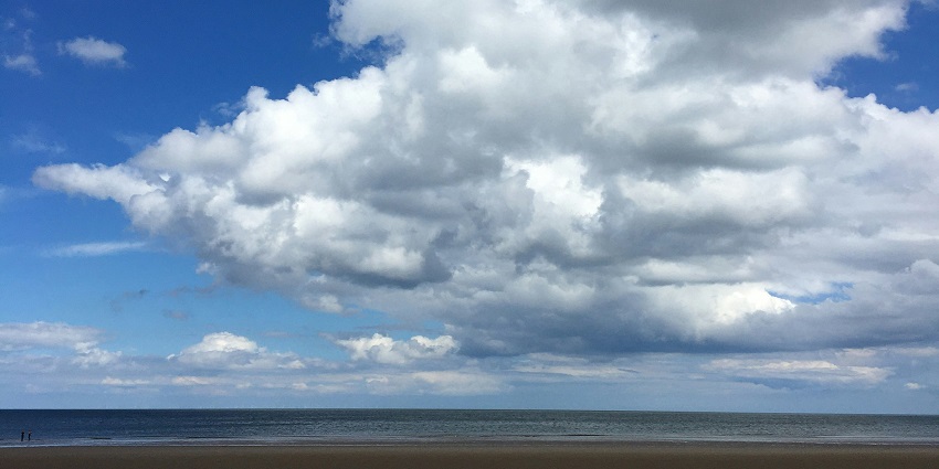 An image of Holkham Beach, one of the most popular beaches in England, located in Norfolk.