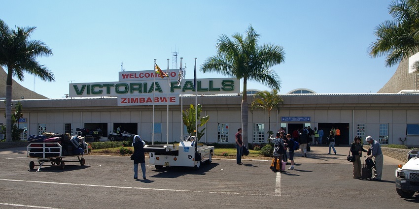 The arrival picture of the Victoria Falls International Airport.