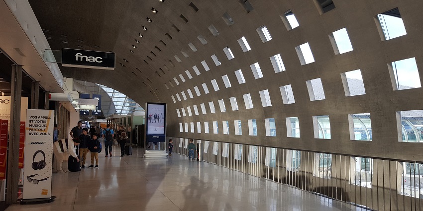 An image of Charles de Gaulle Airport, a major international airport connecting Paris.