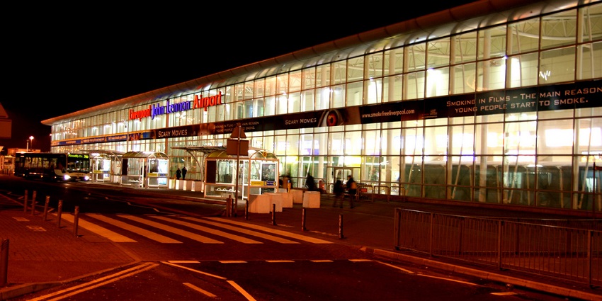 An Image of the Liverpool John Lennon Airport in Liverpool, England.