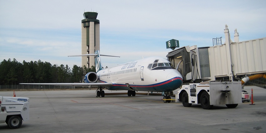 A glimpse of Savannah International Airport connects to major cities across the US.