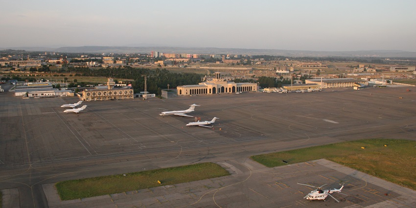 Tbilisi International Airport is connected to major cities