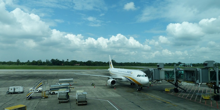 Yangon International Airport connects to major global destinations.