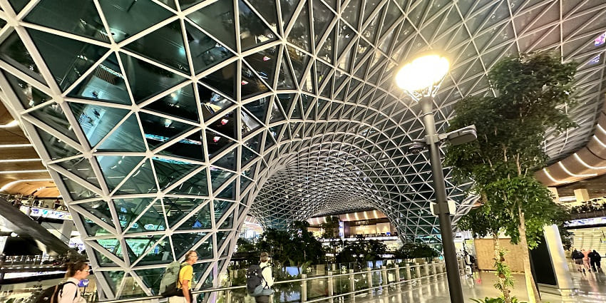 The exquisite interior of Hamad International Airport.