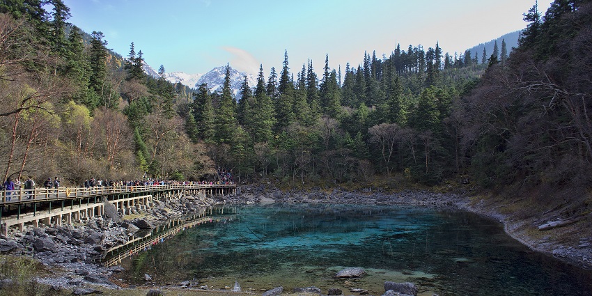 The closest airport is Jiuzhai Huanglong Airport about 88 km from the park area.
