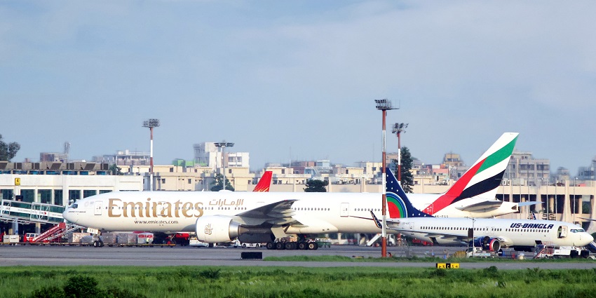 An image of Hazrat Shahjalal International Airport, one of the ways to reach to Bangladesh.