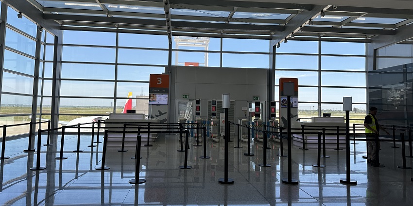The exquisite design of the Carrasco International Airport terminal