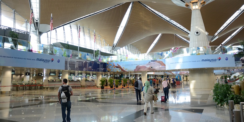 The KLIA is the largest and busiest airport in Malaysia.