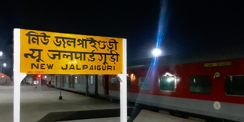 The NJP railway station connects to major cities.