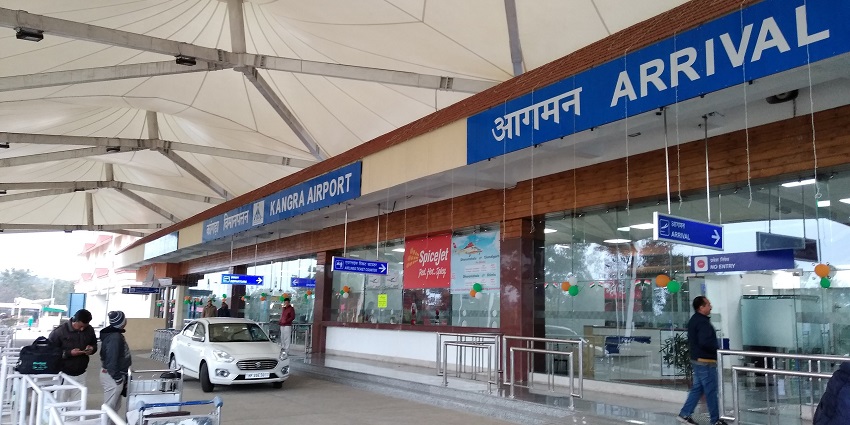 The airport terminal of Gaggal, Himachal Pradesh.