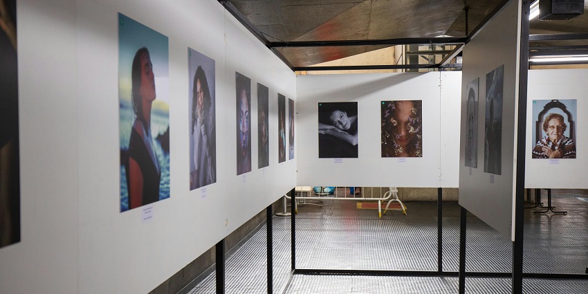 Numerous portraits displayed in one of the famous museums in Mumbai, Maharashtra.