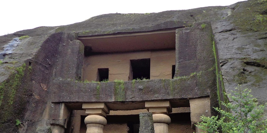 An image of Kanheri Caves in the Sanjay Gandhi National Park