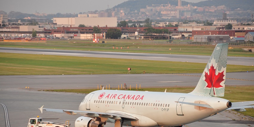 An image of a Montréal-Trudeau International Airport, one of the ways to reach Montreal.