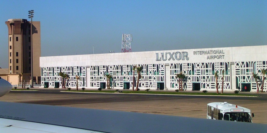 Luxor International Airport - view from outside with stunning architecture