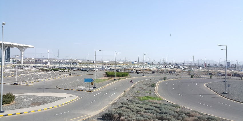 The nearest airport, with a marvelous parking area.