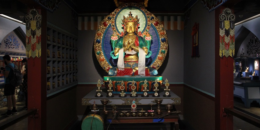 Image of the lord buddha in the Shivaji Maharaj museum in Maharashtra