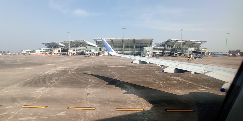 View of the terminal buildings of Mangalore International Airport, the nearest airport to Coorg in Karnataka.