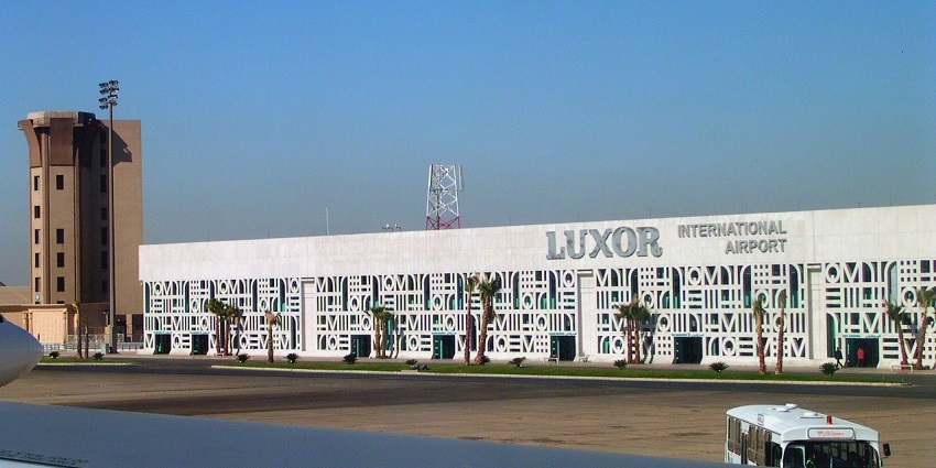 Entrance picture of the beautiful Luxor International Airport, the nearest airport to Karnak Temple.