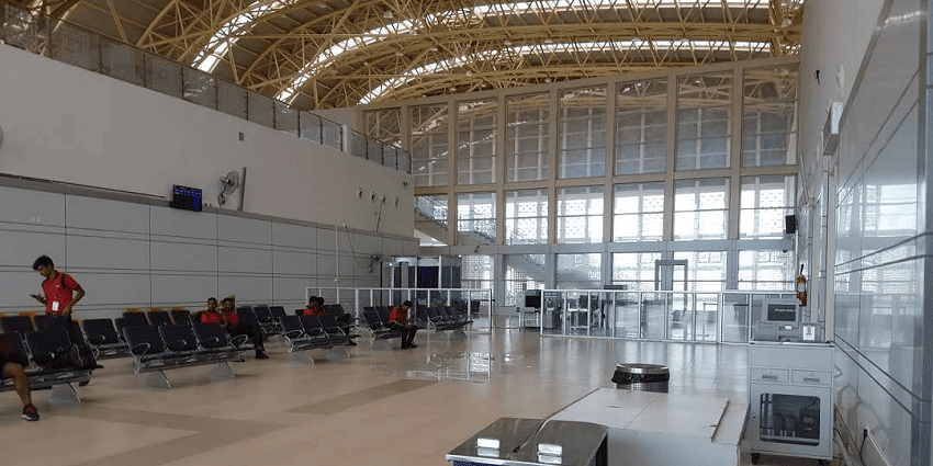 The airside view of Jaisalmer Airport which is one of the ways to reach Jaisalmer.