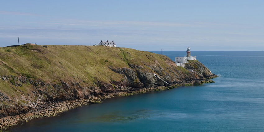 A picture of Howth Cliff Walk, which is one of the best places to visit in Dublin.