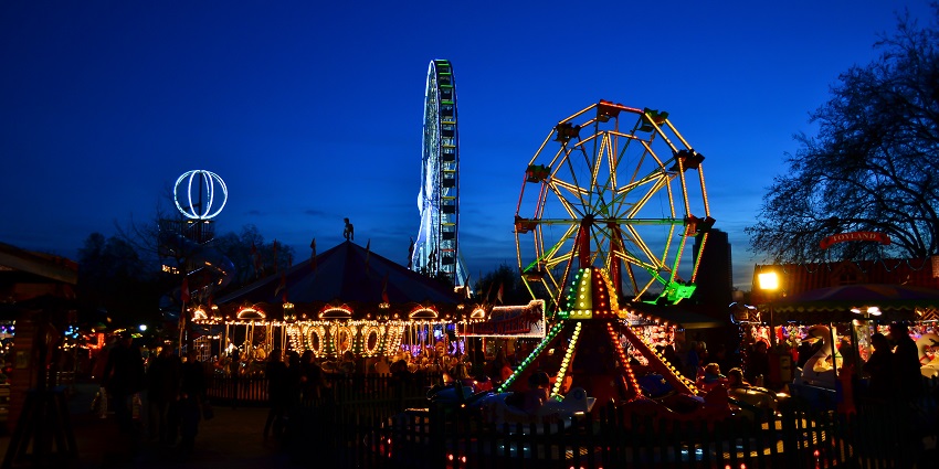 An image of Winter Wonderland, Hyde Park, London W1 Merry-go-Round at Winter Wonderland in Hyde Park.
