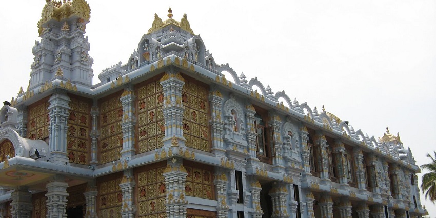 Vibrant spiritual centre dedicated to the Lord Krishna, offers devotion and cultural experiences.