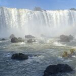 A beautiful panoramic view of the Iguazu Waterfalls