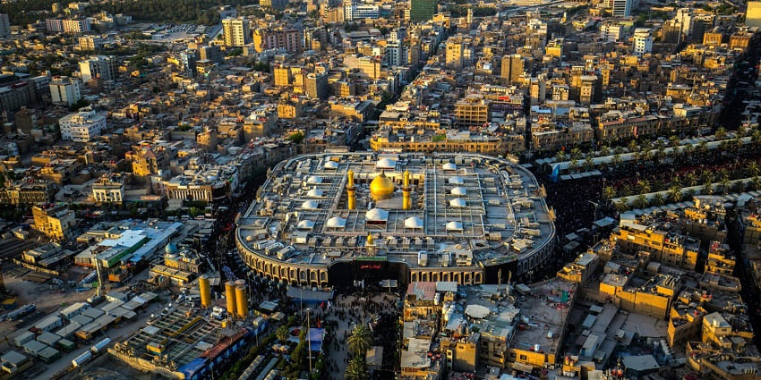 Snapshot of the beautiful Imam Hussain Museum in Karbala, Iraq