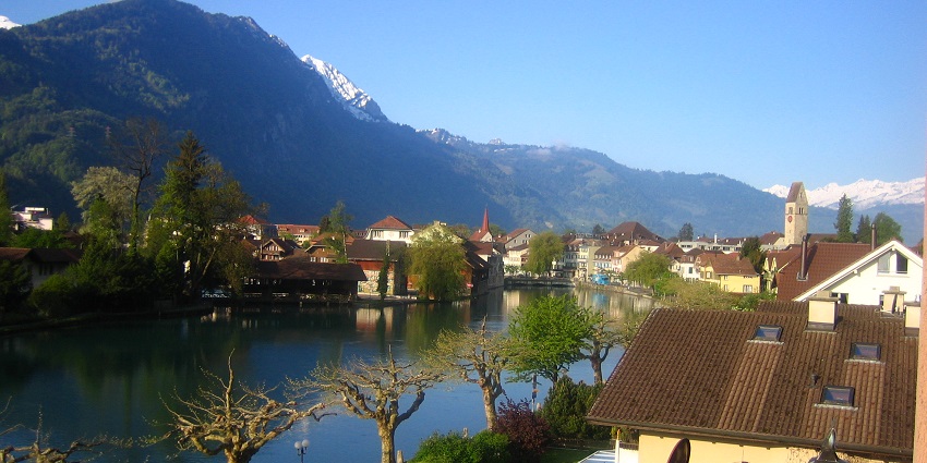 Interlaken is the heart of adventure ,a place to visit in Switzerland in June